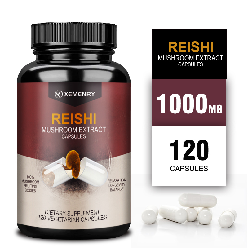 Tulsi Holy Basil - Reishi Capsules - Relieve Stress, Improve