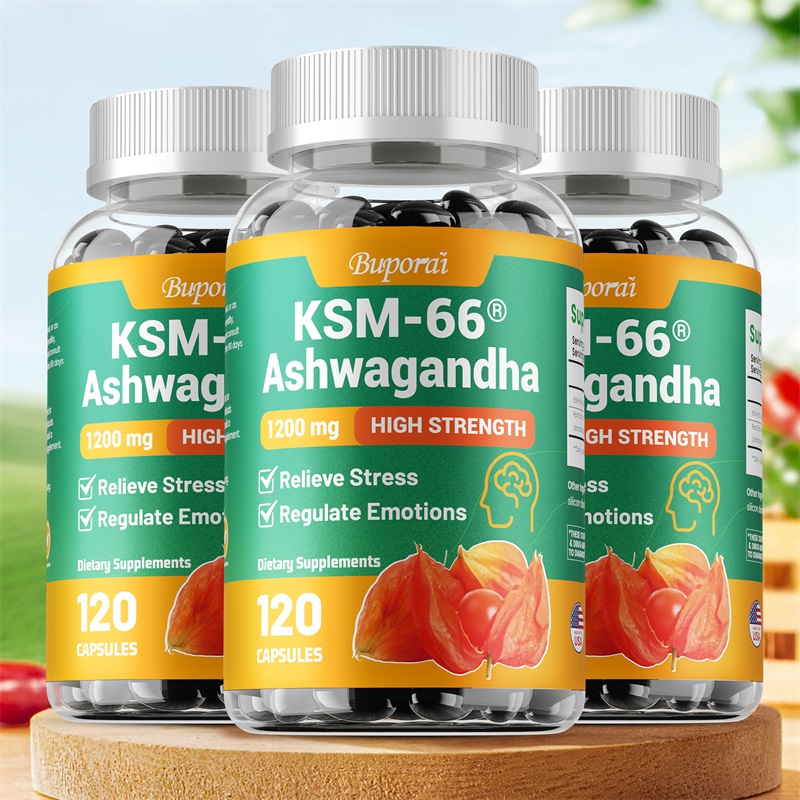 Tulsi Holy Basil - KSM-66 Ashwagandha Extracts Capsules - Relieve