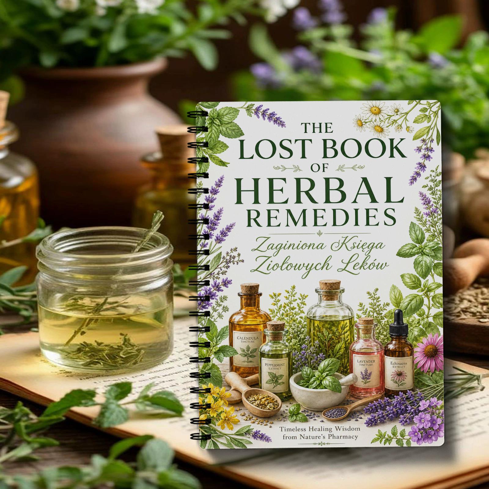 Herbal Remedies Spiral Noteboo - Herbal Wellness Remedy ulasan dan harga
