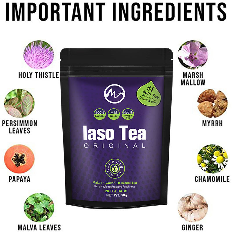 Laso Tea Detox IASO Cleanser S - Herbal Weight Gain ulasan dan harga