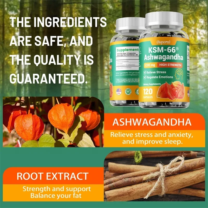 KSM-66 Ashwagandha Extracts Ca - Tulsi Holy Basil ulasan dan harga