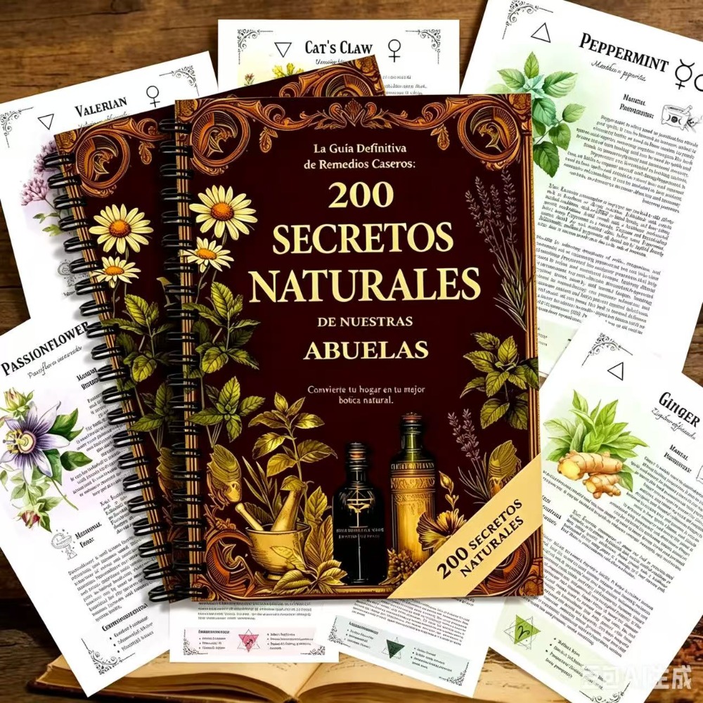 200 Natural Secrets A5 Spanish - Herbal Wellness Remedy ulasan dan harga