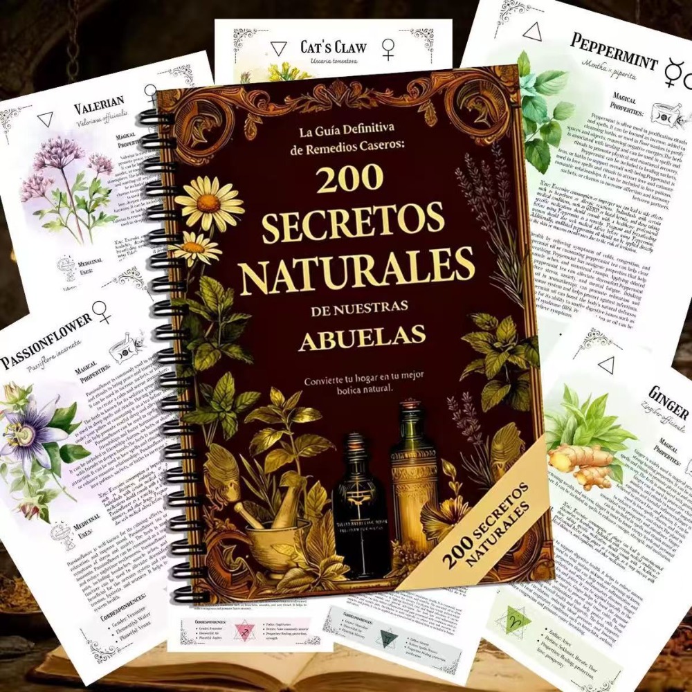200 Natural Secrets A5 Spanish - Herbal Wellness Remedy ulasan dan harga