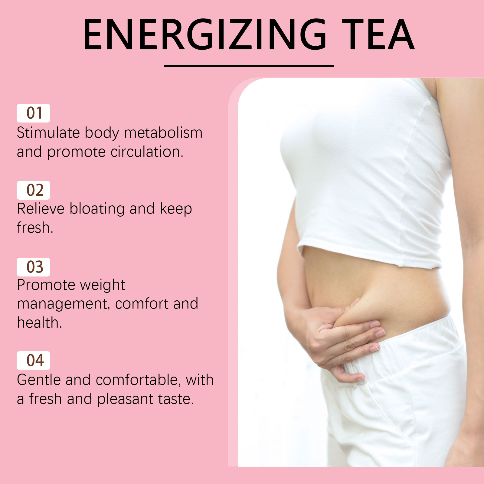 Googeer 28pcs Herbal Detox Tea - Herbal Weight Gain ulasan dan harga